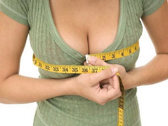Breast measurement after augmentation