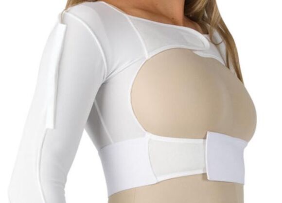 Compression stockings after breast augmentation