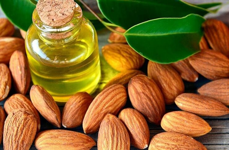 Almond oil for breast enlargement