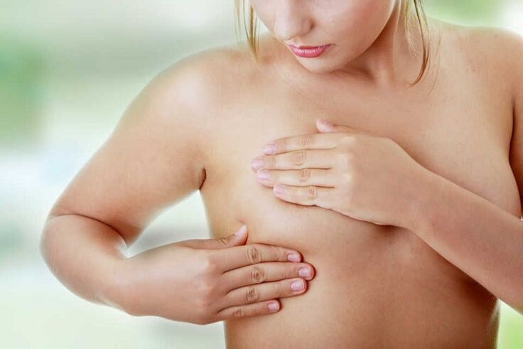 Breast examination after breast enlargement surgery